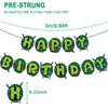 Superhero Happy Birthday Decorations Green American Comics Birthday Party Banner 1st Birthday Party Supplies Favors
