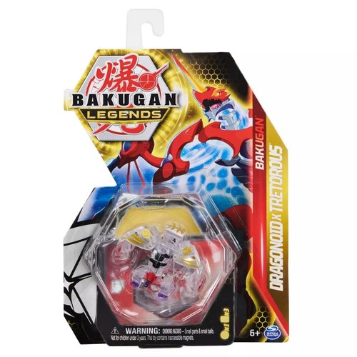 Bakugan Legends 2023 Diamond Dragonoid x Tretorous 2-inch Core Collectible Figure and Trading Cards