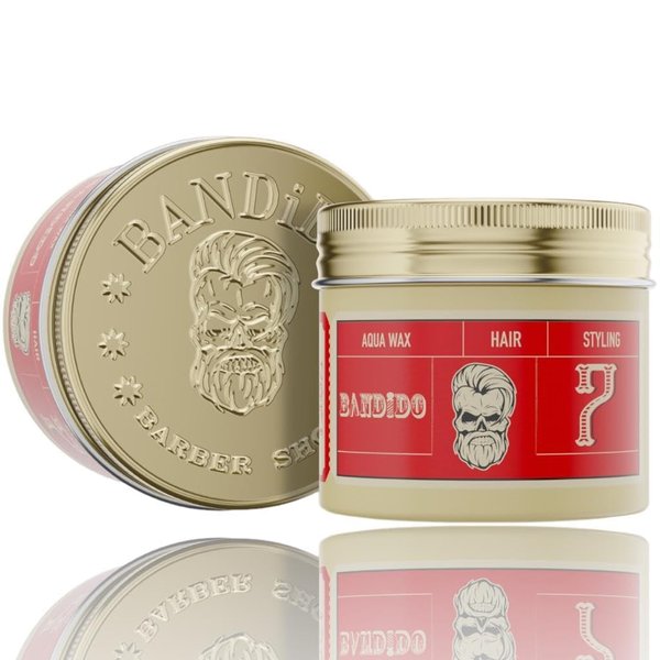Bandido Aqua Wax 7 | 2-Pack | Strong Hold | Men's Hair Wax, Long Lasting Hold, Easy to Manage | 125ml / 4.22oz