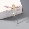 Leadigol 4 PCS Vintage Dragonfly Hair Clips, U Shaped Dragonfly Hair Pins Bridal Wedding Hair Pin Hair Ornament Headdress Hair Jewelry for Women Wedding Party
