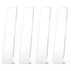 4 Pcs Acrylic Clear Hair Clip Display Stand L-Shaped Hairpin Display Holder Barrette Display Stand Holder Hair Clip Organizer Stand Holder Bracelet Bangle Display Stand for Teen Girls Women