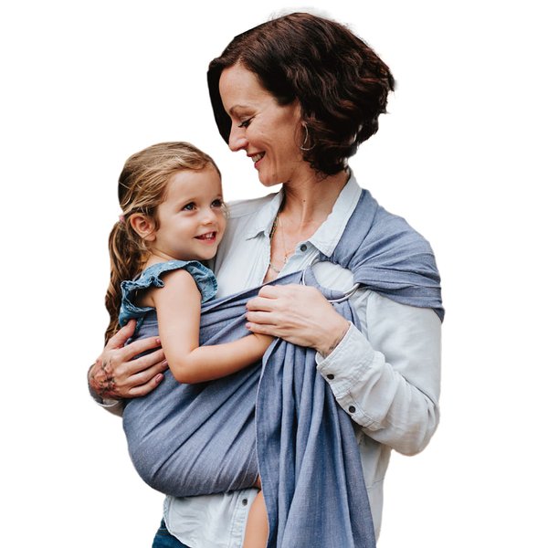 Nalakai Luxury Ring Sling Baby Carrier, Soft Linen Blend Baby Sling, Baby Wrap, Wear Your Little One Close to Your Heart, Comfort, Style