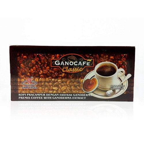 Gano Excel GanoCafe Classic Instant Black Healthy Coffee Ganoderma Lucidum Extract (1 Box = 30 sachets) (1x30)