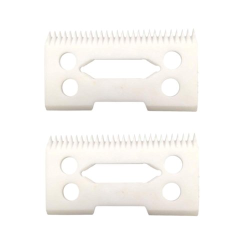 Professional Ceramic Clipper Blades 2 hole2-Hole Clipper Ceramic Blade Cutter,Ceramic Clipper Replacement Blades for Wahl Senior Cordless Clipper, Wahl Magic Clip, wahl Sterling Senior (2pcs)