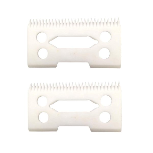 Professional Ceramic Clipper Blades 2 hole2-Hole Clipper Ceramic Blade Cutter,Ceramic Clipper Replacement Blades for Wahl Senior Cordless Clipper, Wahl Magic Clip, wahl Sterling Senior (2pcs)