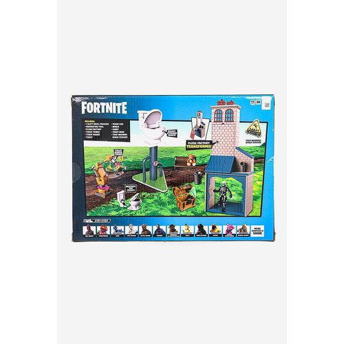Fortnite FNT0990 Micro Legendary Series POI Flush Factory-Includes Playset, Accessories & 2.5-Inch Skull Trooper Figure, Multicolor