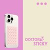 Doctorsticky Silicone Suction Cup Phone Case Mount, Phone Accessories, Hands-Free Strong Grip Holder for Selfies and Videos, Silicon Phone Stand for iPhone and Android (Light Pink)