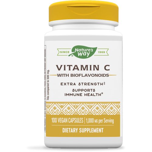 Nature's Way Vitamin C with Bioflavonoids, 1000 mg Vitamin C per Serving, 100 Capsules