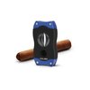 Colibri Premium V-Cut Cigar Cutter - Ergonomic Stainless Steel Spring-Loaded Blade, Ideal for up to 60+ Ring Gauge - Gift for Cigar Enthusiasts (Blue)