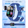 TGFBH Kids Smart Watch for Girls Age 5-12 Toys with 26 Games 2 Screen Protectors HD Touchscreen Video Camera Music Player Pedometer Learn Card Audiobook Toddler Watches Boys Birthday Gifts (Blue)