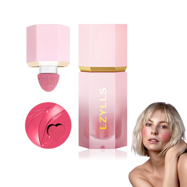 Cream Blush Stick with Brush,Waterproof Multi Cream Blush Stick Makeup,Lightweight,Long-lasting,Easy To Use,2 in 1 Multi Stick Blush for Cheeks & Lip Tint & Eyeshadow Makeup,Suitable for All Skin C5
