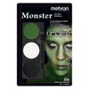 Mehron Makeup Tri-Color Character Makeup Palette | Halloween, Special Effects and Theater Cream Makeup FX Palette | Face Paint Makeup .7 oz (20 g) (Monster)