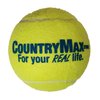 CountryMax Tennis Balls Medium Standard 2.5" for Small, Medium BreedDogs Aggressive Chewers Training and Playtime (6 Pack)