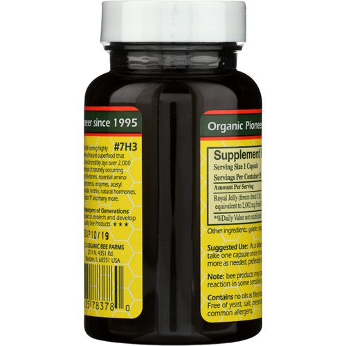 YS BEE Farms Pure Royal Jelly Capsules, 35 CT