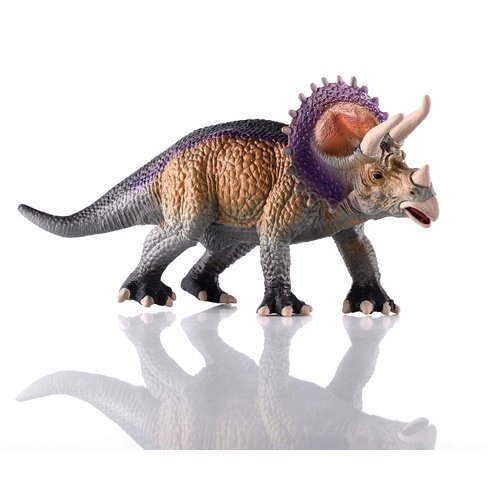 Gemini&Genius Dinosaur World Toys Triceratops Action Figure Realistic Dinos Figurine Storytelling, Birthday Cake Topper, Role Play, Collection for Kid 3-12 Years Old