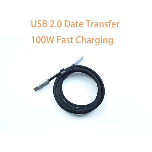 LOMEFO USB C Cable 100W 3.3ft(1M) Type C Charger Cord Quick charging Nylon Braided USB C to USB C Fast Charging for iPhone 15/15 Plus/15 Pro/15 Pro Max, MacBook Pro 2022, iPad Pro 2022, Galaxy S24/S23