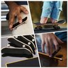WINDIR 12pcs Foam Grip Tape for Fingerboards,38mm×110mm Pro Black Wooden Mini Skateboards (12pcs)