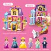 Sluban 6-12 Girl Friends Fashion Shop Building Sets, Princess Shopping Mall Store House Kits with a Horse Car, 7 Doll Minifigures, Compatible with Lego, Birthday Thanksgiving Girls 6-12 Gifts