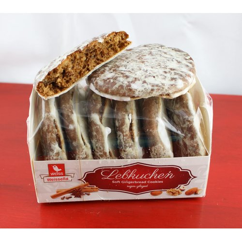 Weissella Soft Gingerbread Cookies Sugar-Glazed,7.05 oz