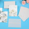 90 Pack Pre-Folded Vellum Jackets for 5x7 Invitations, Translucent Vellum Paper 5x7, 93 GSM Vellum Jackets for Envelope Liners, Invitation Paper for Weddings Birthdays Baby Showers