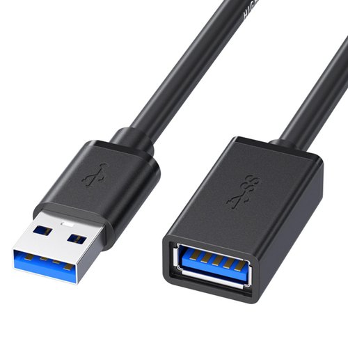 2 Pack of ALINNA Black USB 3.0 Extension Cable Type A Male to Female Extension Cord for Tablet USB Keyboard Mouse Flash Drive Hard Drive Printer 5FT/1.5M