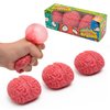 IPIDIPI TOYS Squishy Brain Fidget Splat Balls – Sticky Sensory Stress Relief Toys for Kids and Adults, Bulk Squishy Party Favors, Christmas Stocking Stuffers , Pack of 3