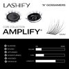 Lashify Amplify 12mm GossamerDIY Eyelash Extensions Refill, Black, Easy False Eyelashes for a Natural Look