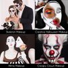 CCBeauty White Black Face Body Paint Stick, Cream Eye Black Sticks for Sports, Blendable Foundation for Clown Skeleton Vampire Skull Joker Mime Cosplay Special Effects Costume SFX Halloween Makeup Kit
