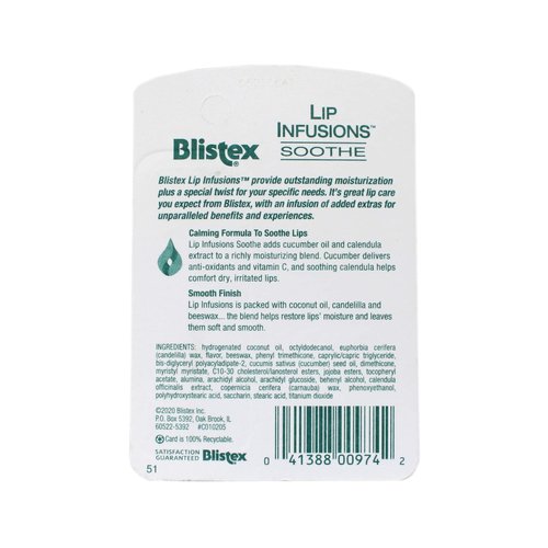 Blistex Lip Infusions Soothe Lip Moisturizer 0.13 Ounce