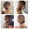 18 Pieces Banana Hair Clips Classic Hair Comb Clips Fishtail Hair Clip Ponytail Banana Hair Clips for Women Girls, 6 Styles