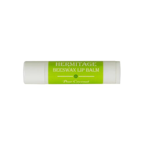Hermitage Pear Coconut Beeswax 0.15 Lip Balm fruity moisturizing natural tropical