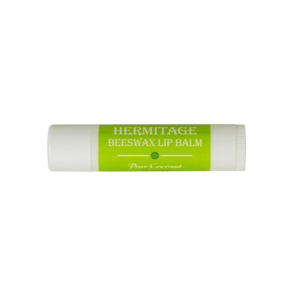 Hermitage Pear Coconut Beeswax 0.15 Lip Balm fruity moisturizing natural tropical