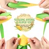 Zhanmai 4 Pcs Fake Banana Toy Soft Banana Fake Corn Soft Stress Relief Rubber Stretchy Banana Fidget Toys Party Favors for Little Ones(Corn Style)