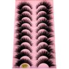 HBZGTLAD New 10 Pairs Natural Thick False Eyelashes Fake Lashes Long Makeup 3d Mink Lashes Extension Eyelash Mink Eyelashes for Beauty (M75)
