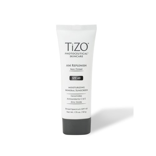 TIZO Photoceuticals Am Replenish Non-tinted Facial Mineral Sunscreen SPF 40, 1.75 oz
