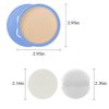 Apooliy Waterproof Setting Powder, Poreless Pressed Face Powder,Lightweight,Long-Lasting,Oil Control Makeup Powder,Translucent