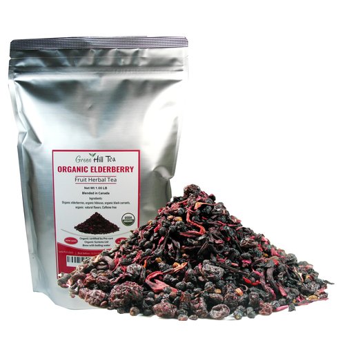 Elderberry Fruit Herbal Tea, A natural tea known for its Health properties (Elderberry Fruit Herb...