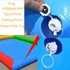 SZCQ 2 Pieces Plugs for Jumper Balls Inflatable Bumper Toy Playground Balls Human Hamster Plug of Sand Pond Fishing Pond Ocean Ball Pond Water Park Toy