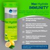 Trace Minerals | MAX Hydrate Immunity | High Performance Electrolyte Fizzing, Immune Support | Magnesium, Sodium, Potassium, Vitamin C Non GMO | Lemon Lime | 8 Tubes of 10 Tablets