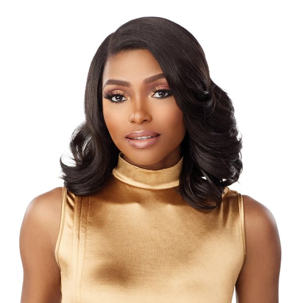Sensationnel Butta Lace Front Wigs - Butta unit 44 extra wide 5 inch deep part synthetic wig preplucked hairline - Butta unit 44 (BALAYAGELATTE)