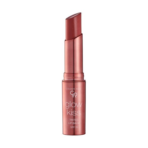 Golden Rose Cosmetics Glow Kiss Tinted Lip Balm with SPF15, Vegan Formula (Vanilla Latte)