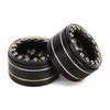KingVal Replacement 4PCS Brass 1.0" Beadlock Wheel Rims Tyre Rim Offset -3.15mm Wheel Hub 7mm Compatible with Axial SCX24 RC Crawler Car