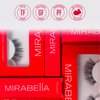 Mirabella Mink Effect Faux Lashes & Self-Adhesive Liner Set, Lightweight Natural-Looking False Eyelashes with Clear Glue Eyelash Pen, Cruelty-Free & Non-Irritating Synthetic Reusable Eyelashes
