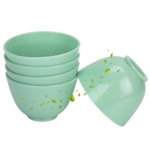 lvifloae 5pcs DIY Facial Mask Mixing Bowl PVC Home AntiImpact Facial Mask Bowl Face Mask Applicator Tool Light Green
