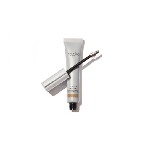 Eyeko Fluffy Brow - Shade 1 Light Neutral Brown - Fiber Enhanced Tinted Brow Gel - Volume & Hold - With Castor Oil and Vitamin E - Vegan 8ml