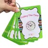 Richardy 20 Analog Clocks Telling Time Flashcards Educational Learning Toys Toddlers Kids Learning Pocket Cards Kindergarten Supplies