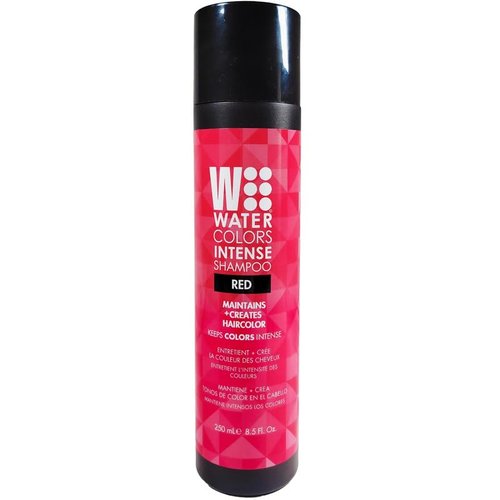 Watercolors Intense Color Depositing Shampoo, Semi Permanent Hair Color 8.5 oz - RED