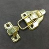 Iron Wood Box Hasp Toolbox Chest Case Luggage Suitcase Spring Loaded Toggle Latch Buckle Lock Clasp Pack of 4 (Gold)