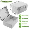 Sunnyglade ABS Plastic Dustproof Waterproof IP65 Junction Box Universal Durable Electrical Project Enclosure with Lock (6.7"x8.7"x4.3")