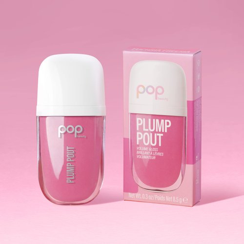 POP Beauty PLUMP POUT | FUSCHSIA FREESIA - Plumping Lip Oil and Hydrating Lip Gloss | Long Lasting Nourishing Lip Glow Oil, Non-Sticky